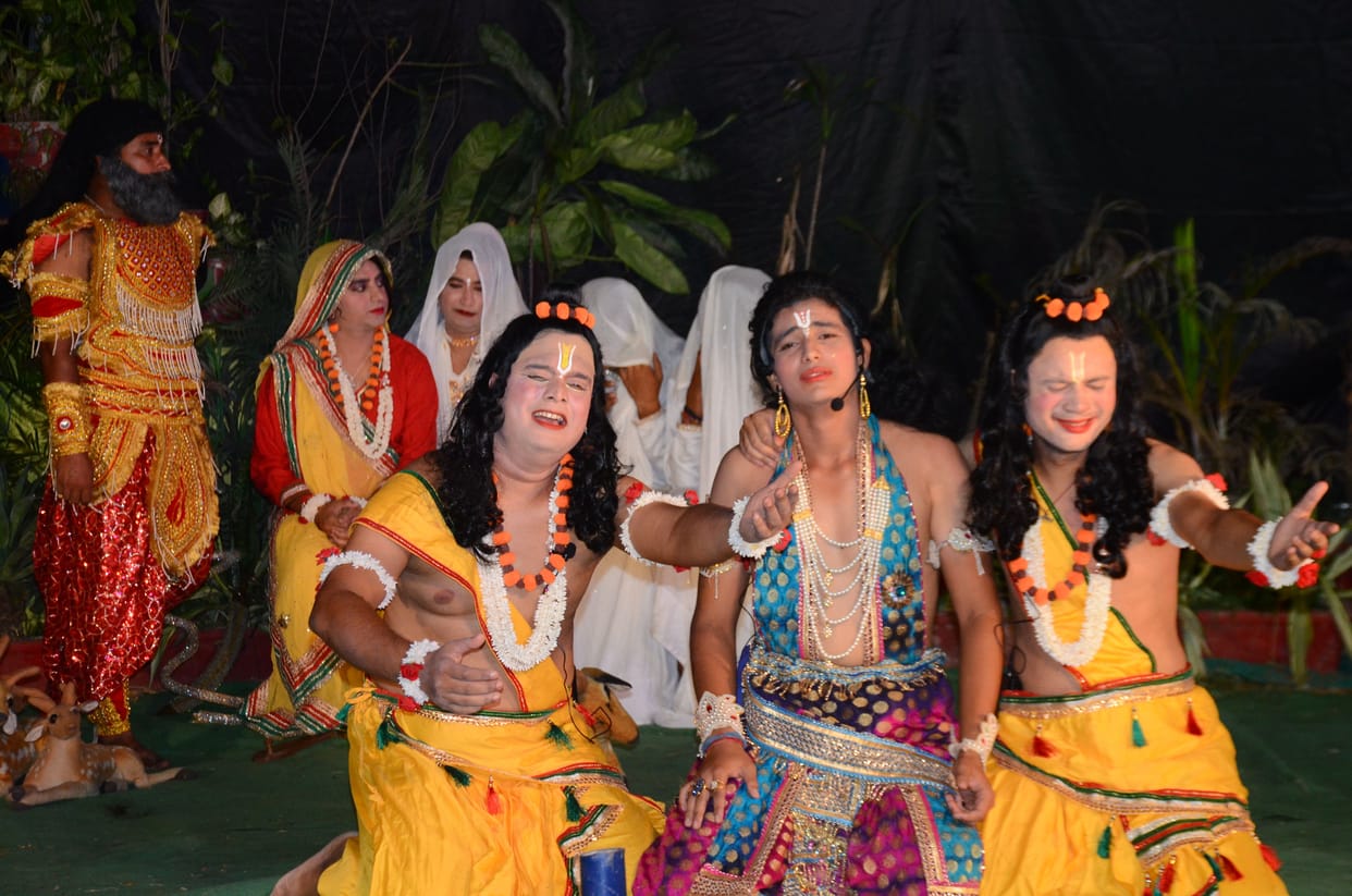Sita-haran and Jatayu-Ravana war staged