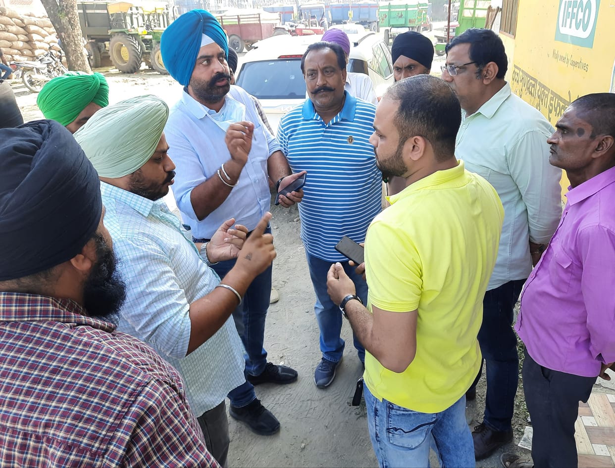 Farmers got angry due to slow purchasing.