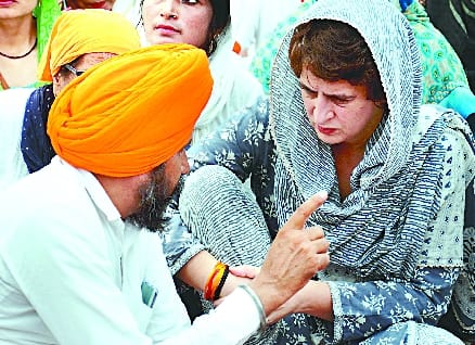 Kheri: Priyanka kept distance from the media, talked to the injured Gurnam