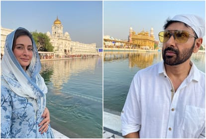 Preeti Jhangiani and husband Parvin Dabas visit the golden temple