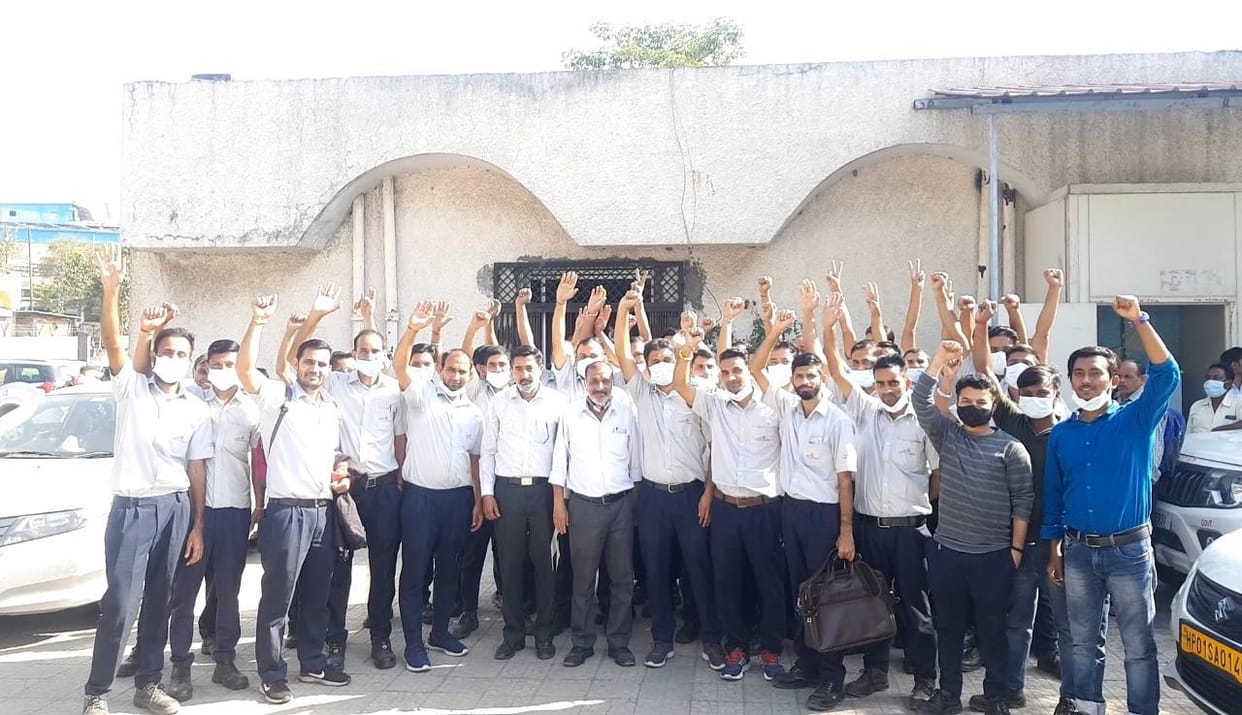 Workers in Grindwell industry go on strike in BBN