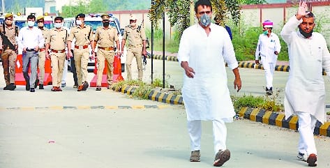 When Jayant Chaudhary was stopped at the airport, the workers blocked the Pilibhit highway