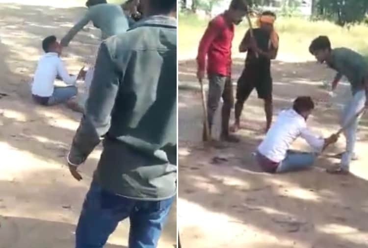 Video of youth beating in Haryana goes viral on social media