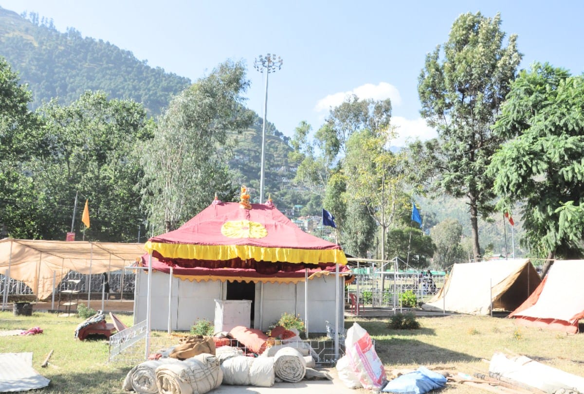 Kullu Dussehra: The court of Lord Raghunath started decorating, Dhalpur ground will be lit with flood lights