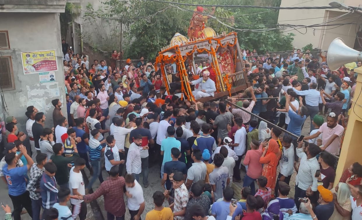 Tableau of Maa Durga in Santoshgarh