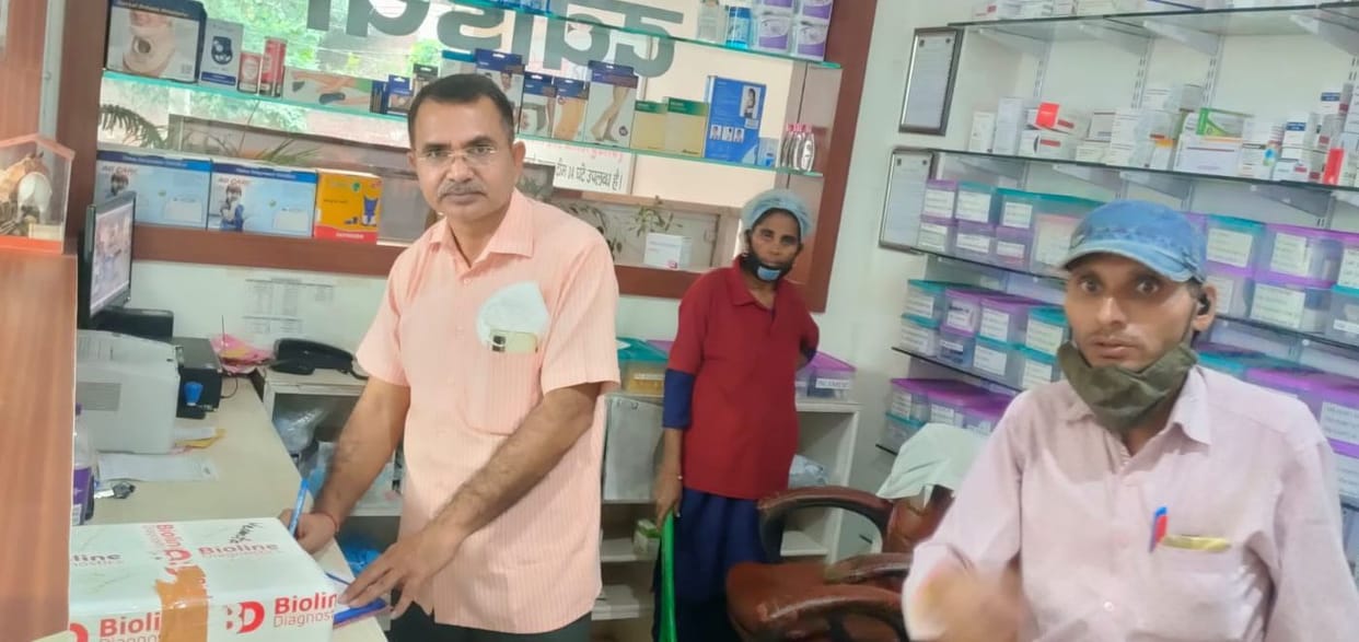 Drug controller team took samples from seven medical stores after finding irregularities
