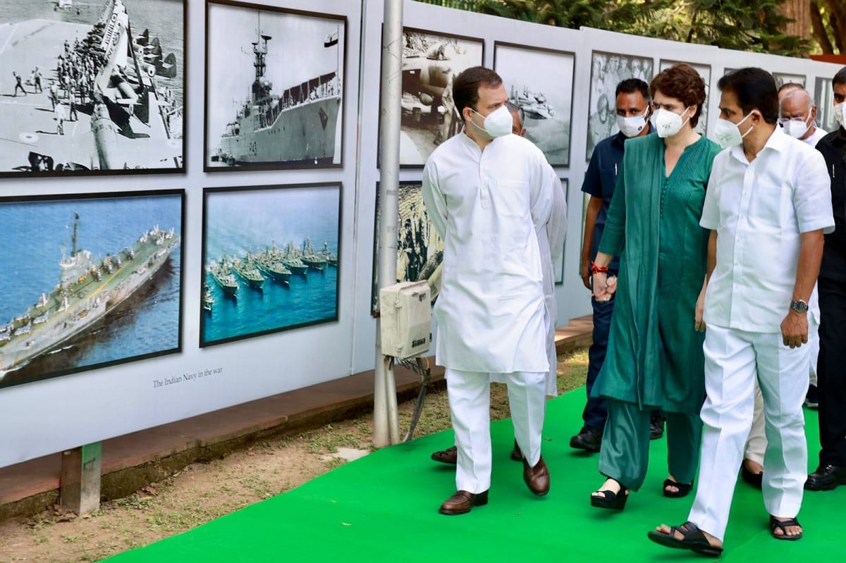 Photo Exhibition of Bangladesh Mukti sangram organised at Congress Headquarters, showing pictures of Bangladesh Liberation War and Indira Gandhi struggle