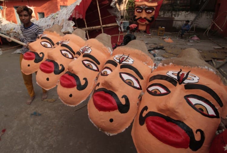Inflation did not spare even Ravana he became short in stature