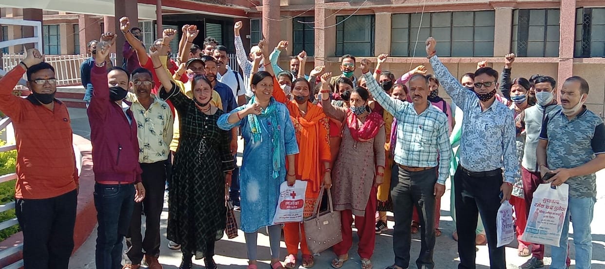 Protest by PRD Jawans