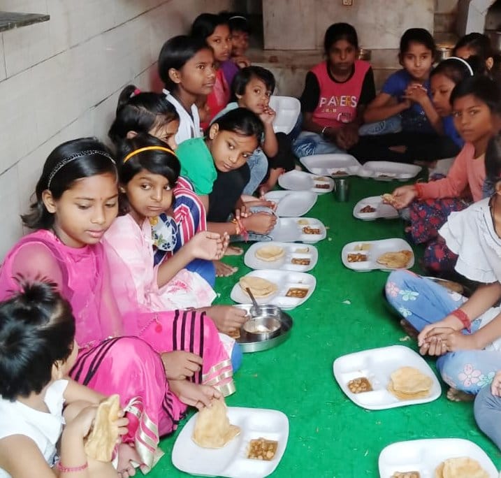 By worshiping Maa Durga, the girls were energized