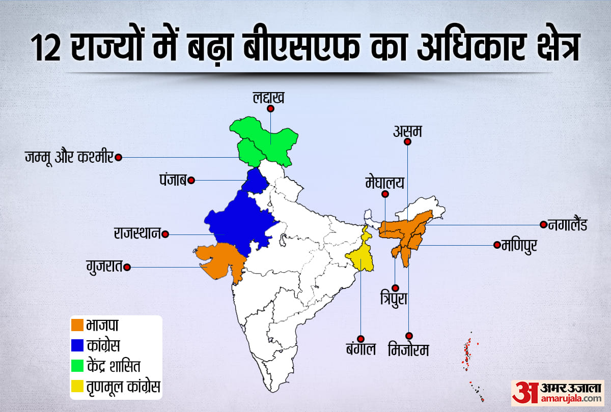 Border Security Force jurisdiction raised from 15 Km to 50 Km Opposition ruled states furious Explained