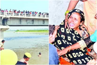 Etah kali river accident three members of a family drowned in Kali river
