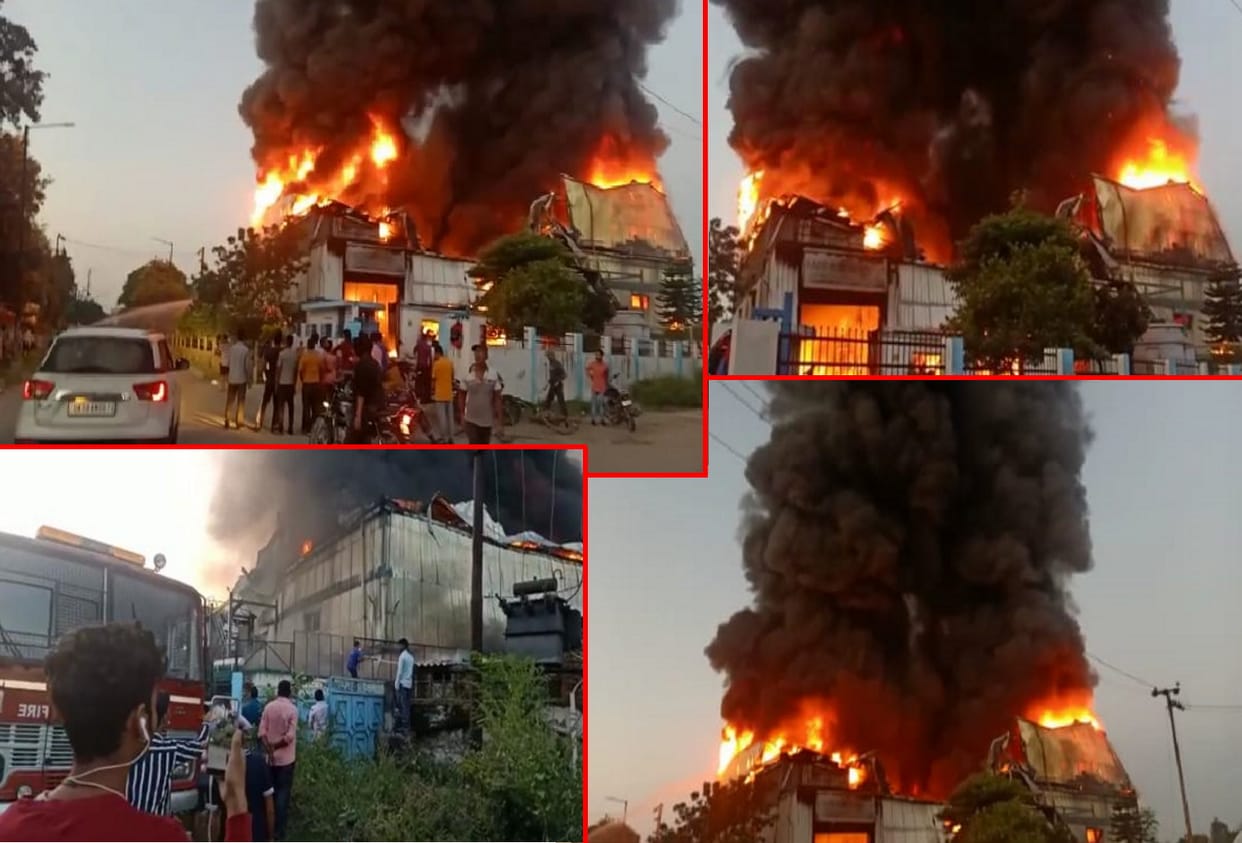 uttarakhand news: huge fire in haridwar plastic factory see photos