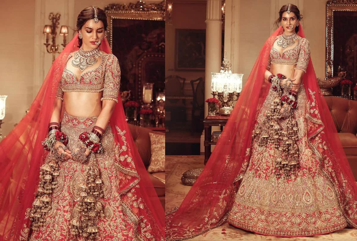 Actresses Bridal lehenga Look Photos Malaika Arora, Kriti Sanon, Diana Penty And Mouni roy