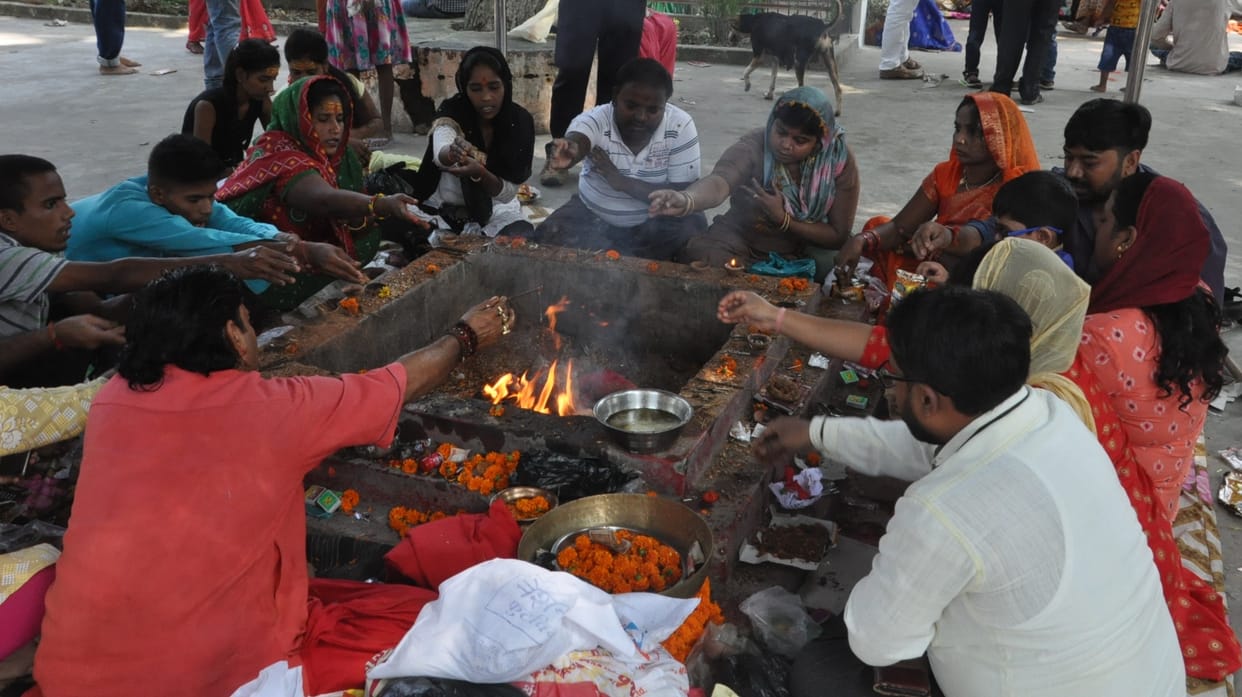 Havan done after worshiping Mother Siddhidatri