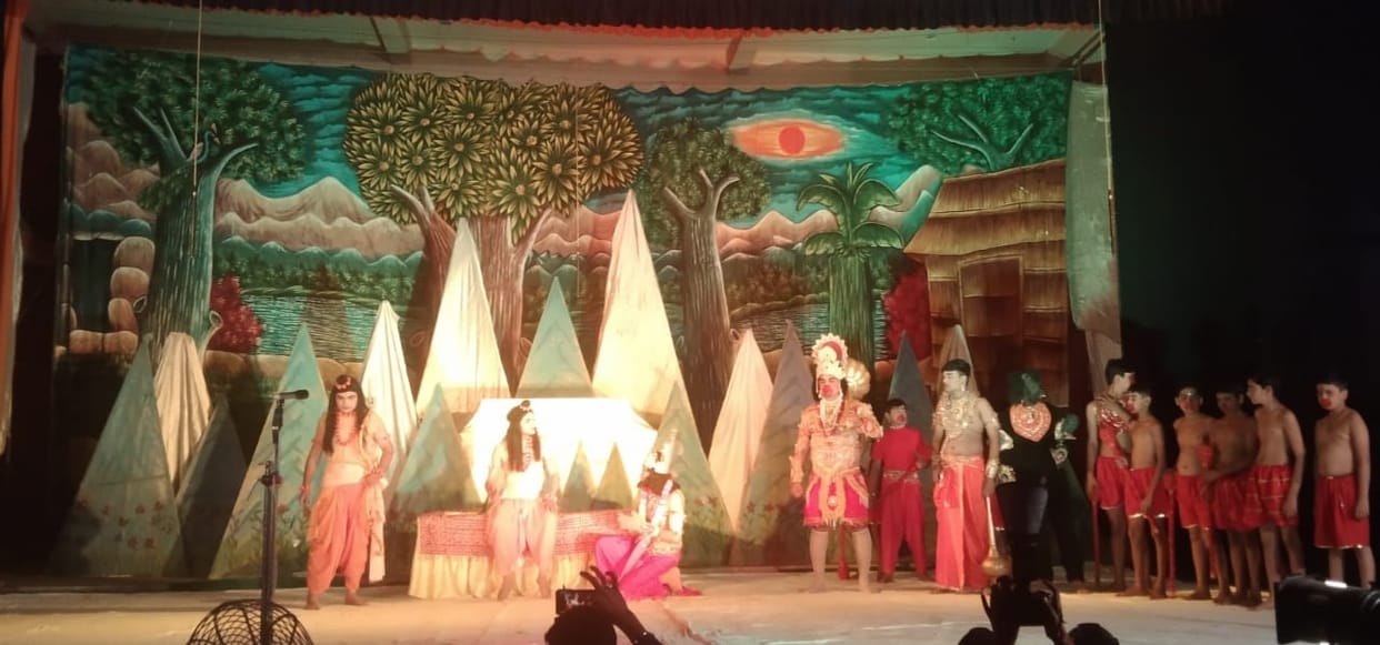Lanka Dahan staged in Ramlila