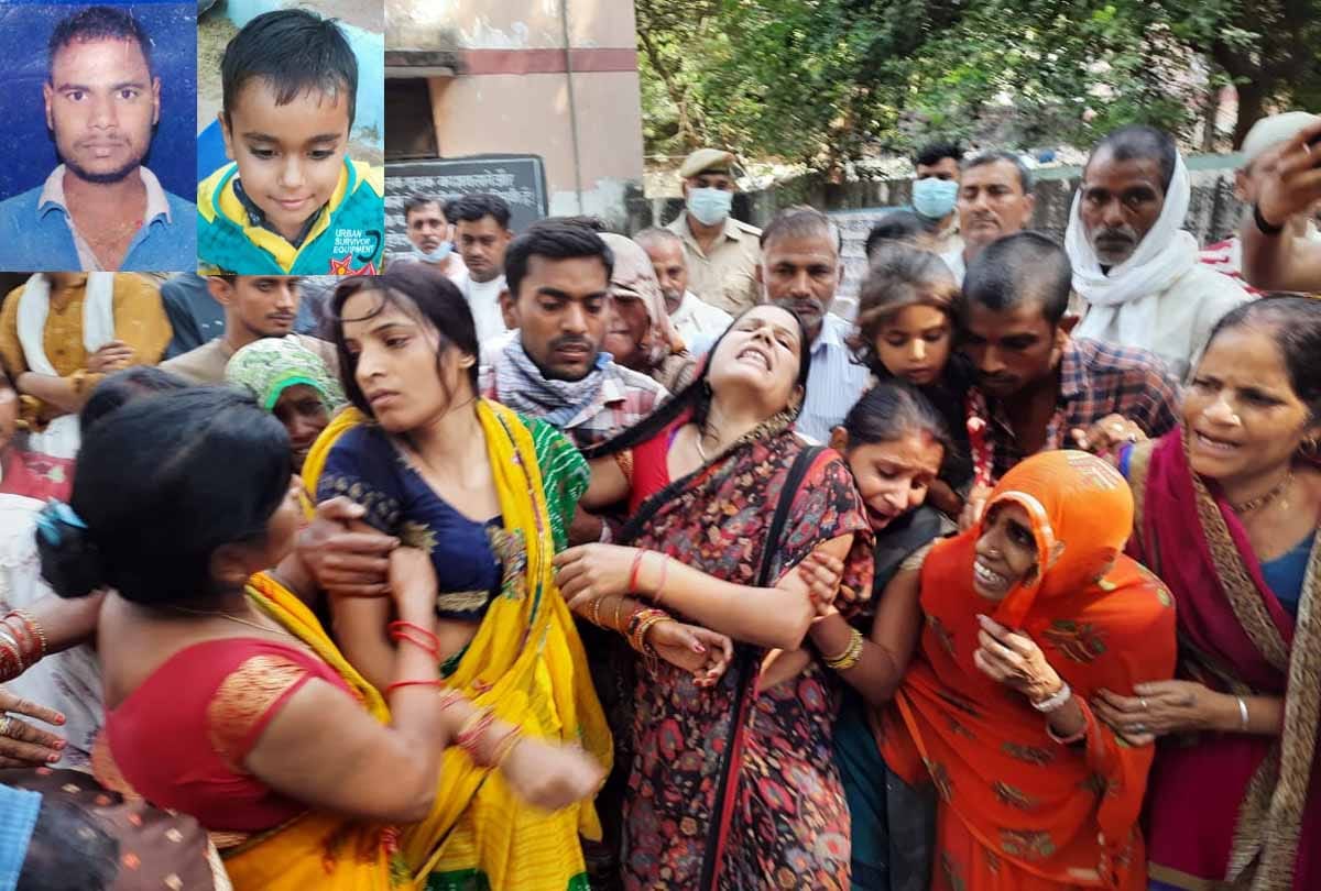 UP: horrific road accident in Kanpur, car rammed into tractor trolley, uncle-nephew killed, four injured