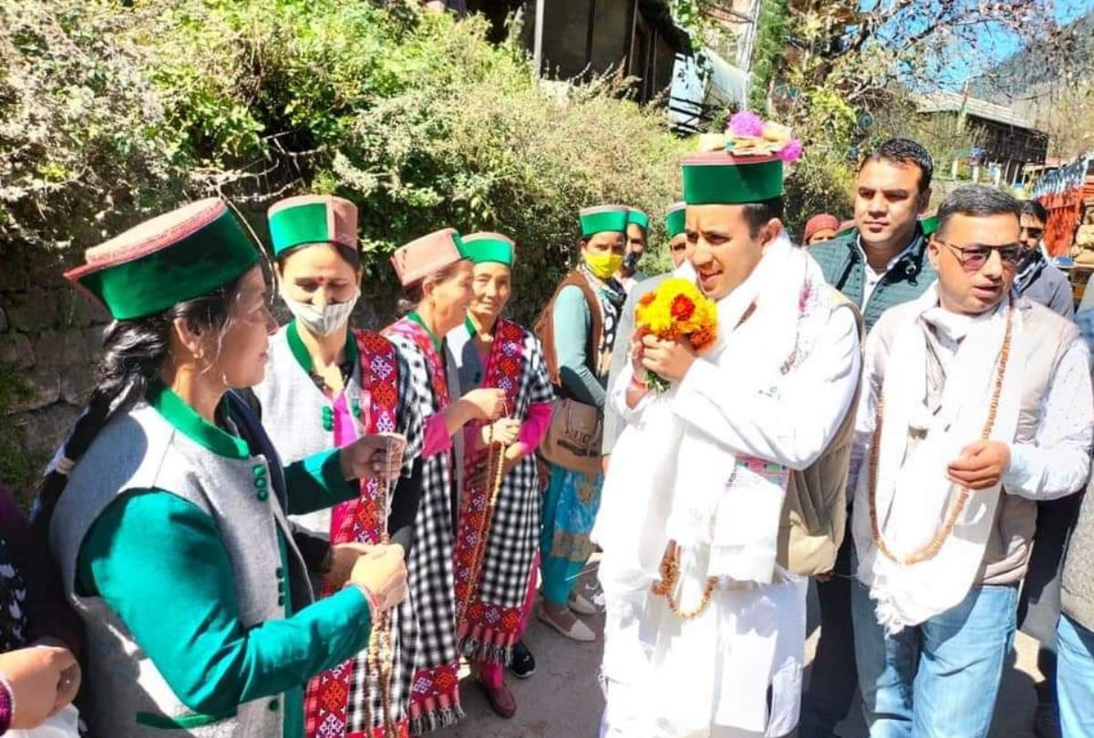 congress MLA Vikramaditya Singh by-election campaign in Kinnaur himachal Pradesh