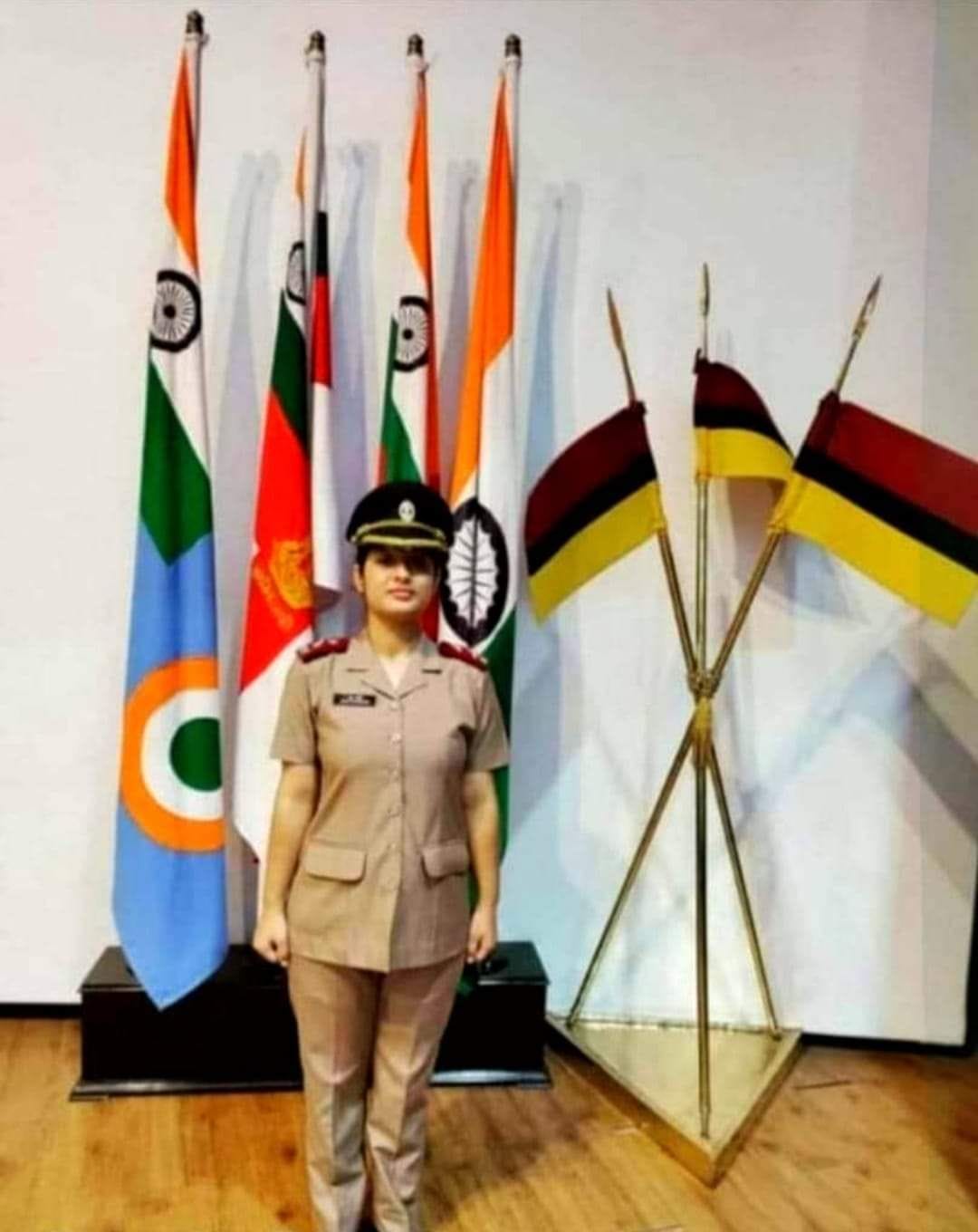 Anshu became a lieutenant in the Military Nursing Corps of the Indian Army
