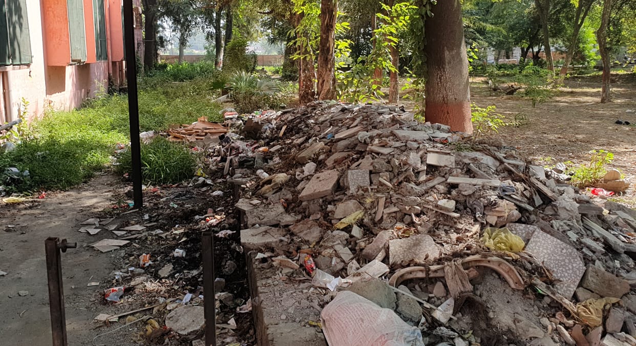 Water filled in CHC premises, heaps of garbage everywhere