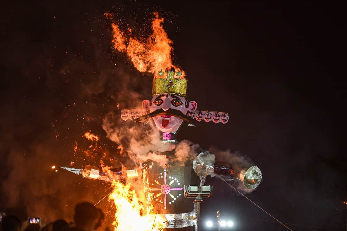 Dussehra 2021 celebrated with joy images from various parts of country