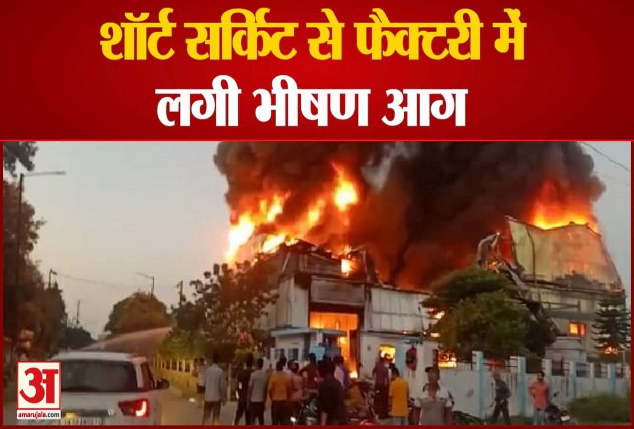 फैक्टरी में भीषण आग