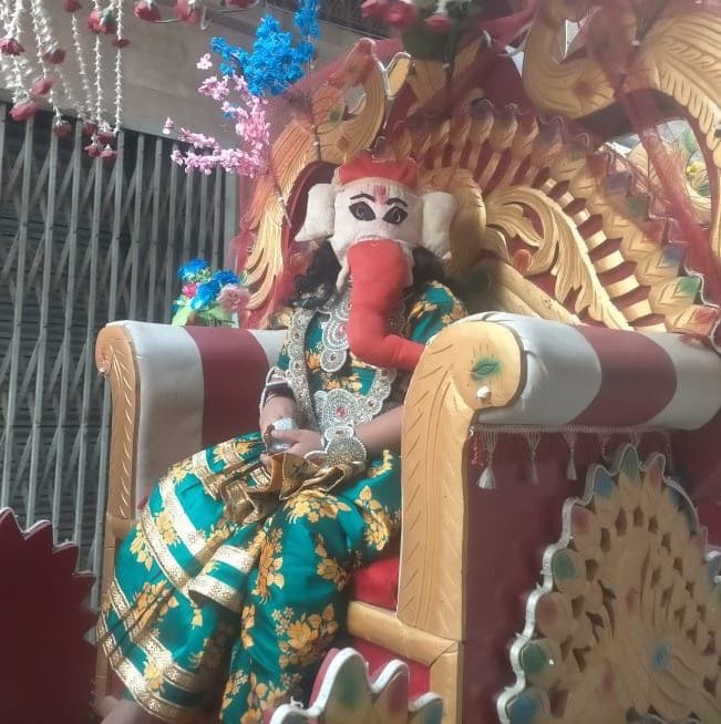 Sanjhi Mata immersion, procession taken out