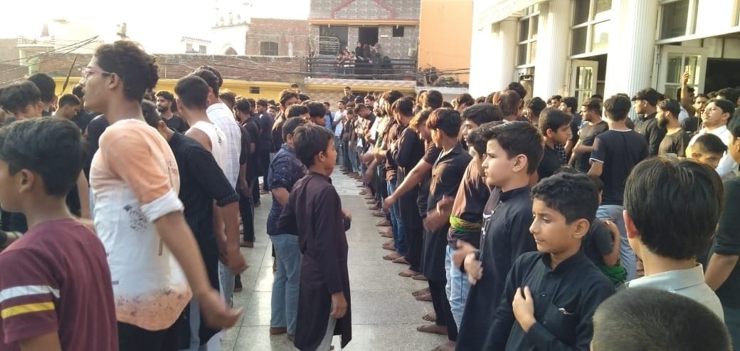 Remembering Imam Hussain by taking out mourning procession