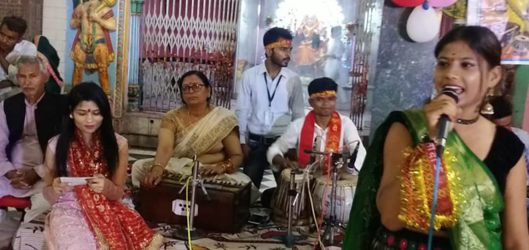 Maheshwari Devi temple resonated with hymn music