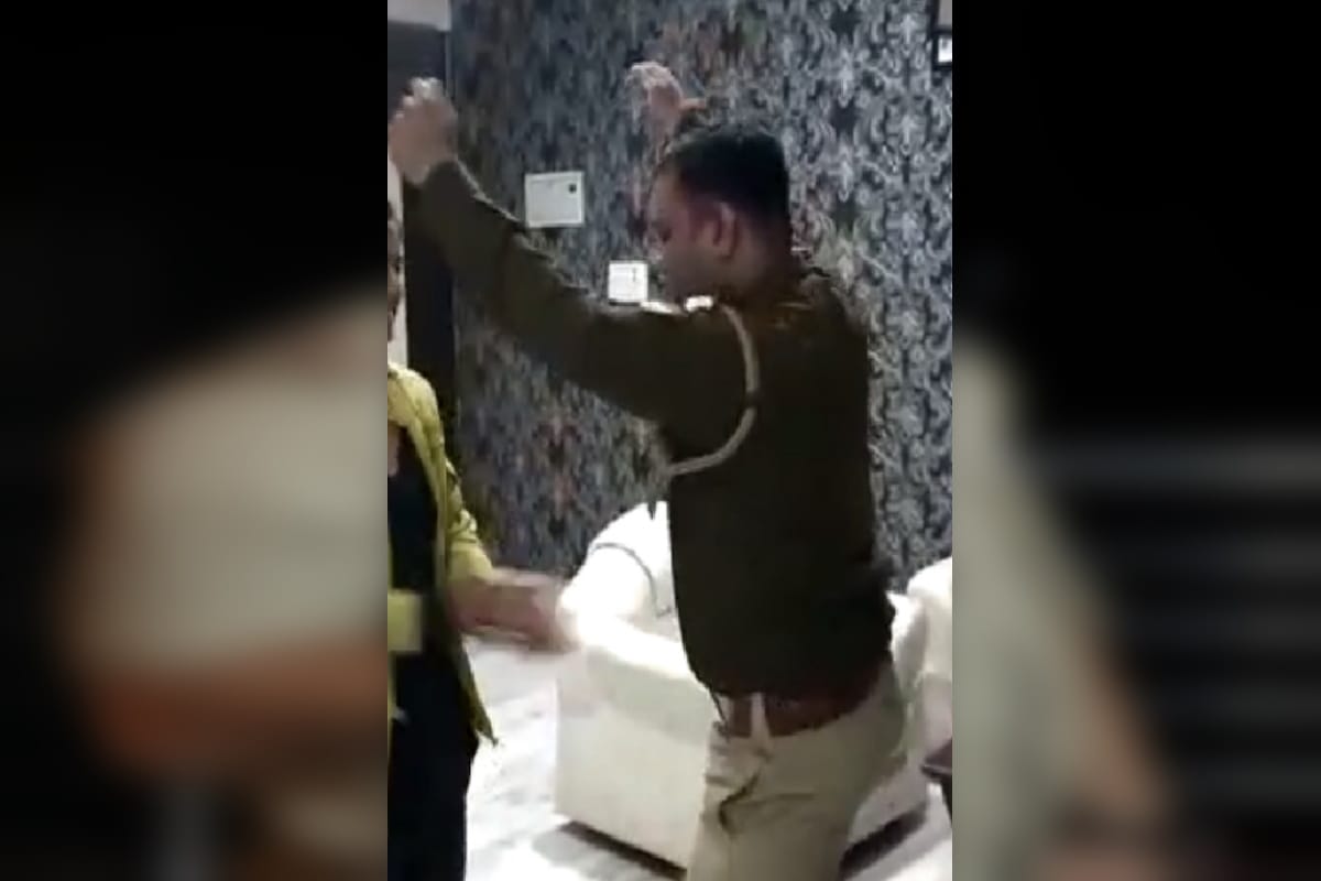 Meerut sexual abuse case: A daroga danced with the lady on the song of Sapna Choudhary and see photos