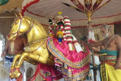 vijayadashami celebrations in shri ranganath temple vrindavan in mathura