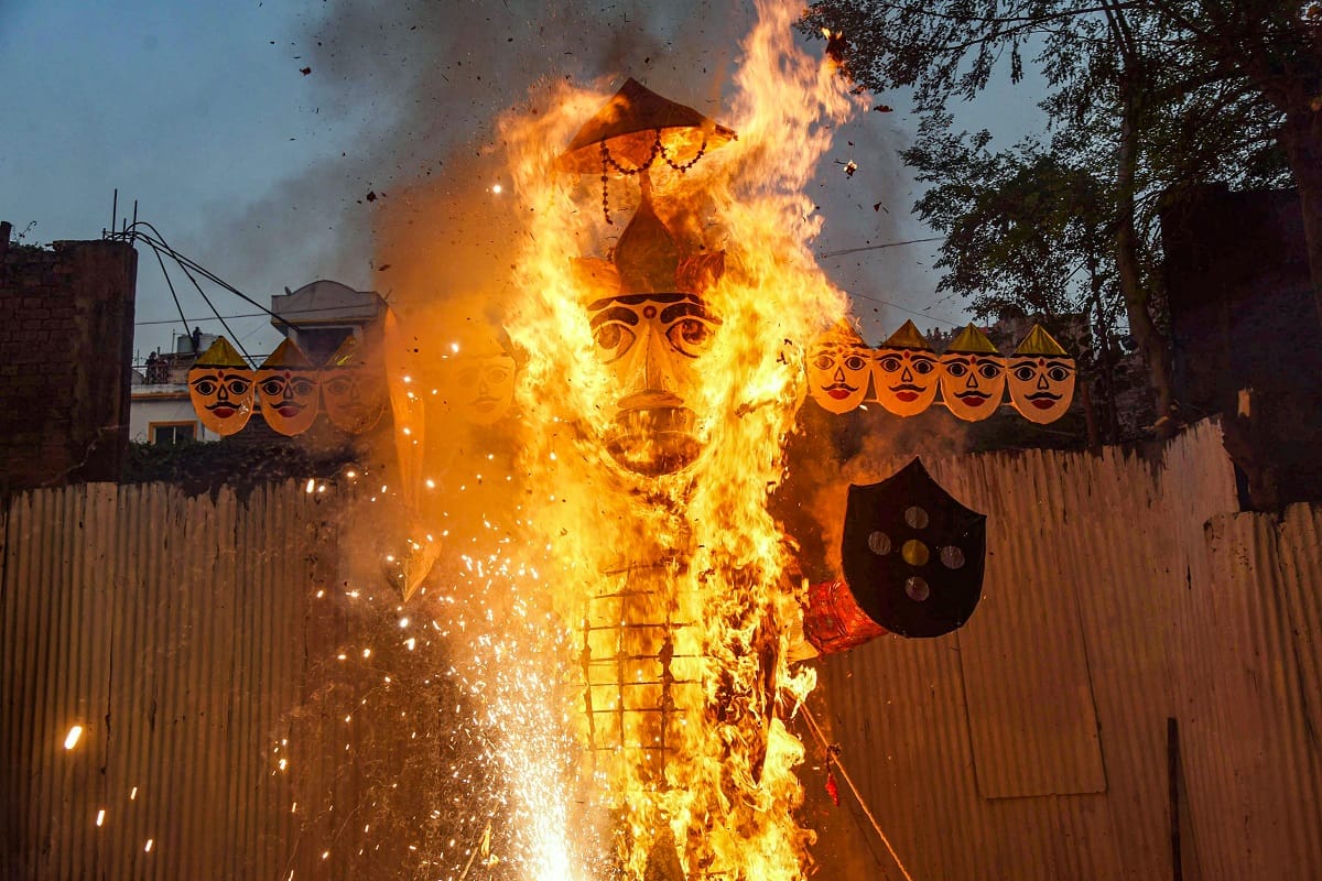 Dussehra 2021 celebrated with joy images from various parts of country