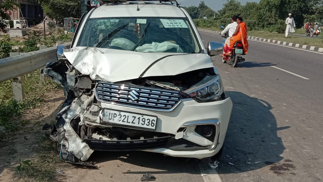 UP: One killed, nine injured, seven Lakhimpur residents in car collision on highway in Sitapur