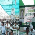 सहारनपुर में जयंत चौधरी की आशीर्वाद जनसभा यात्रा