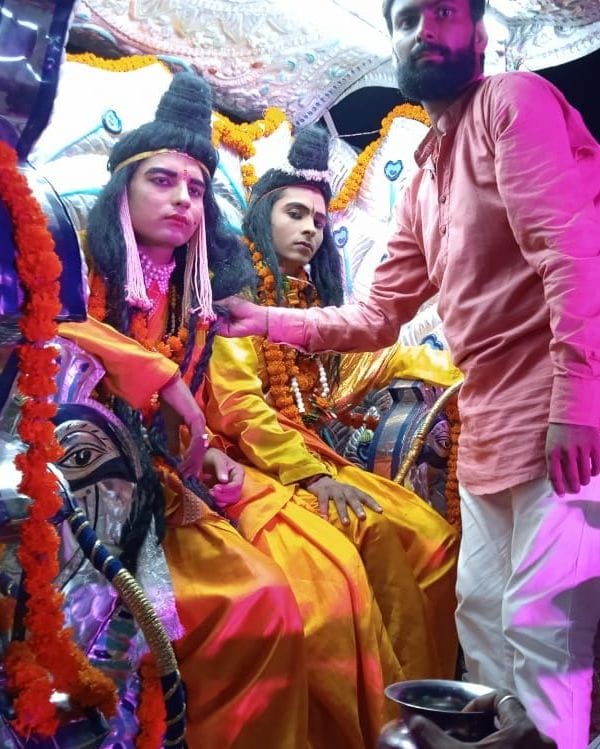 Celebrated Vijaya Dashami by burning the effigy of Ravana