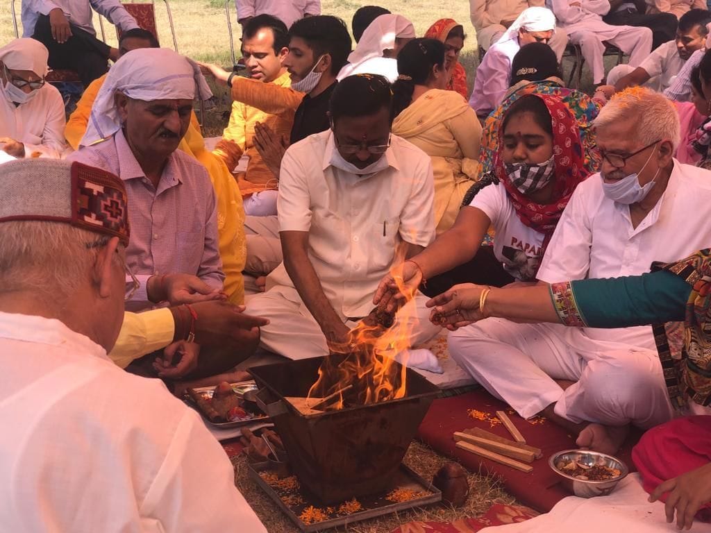 Dussehra festival celebrated by performing Havan Yagya, not by burning an effigy in Sector-43