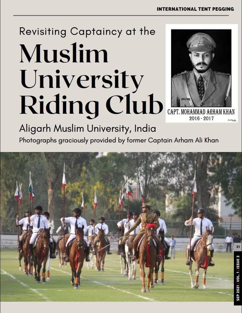 Achievements of former AMU Riding Club captain published in American magazine