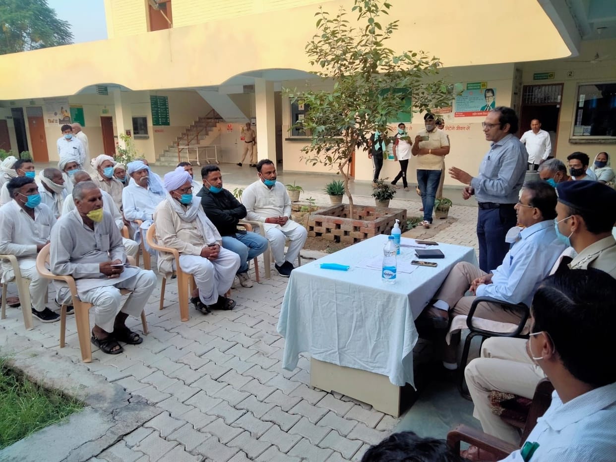 DC visited Chhattar village, said, God created only human beings, live with brotherhood