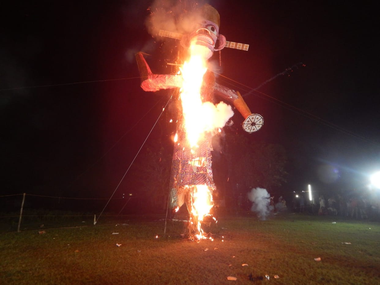 The victory of truth over untruth with Ravana Dahan