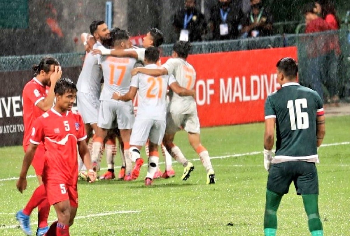 Football Indian wins saif cup eight time beats nepal by 3 goals in final