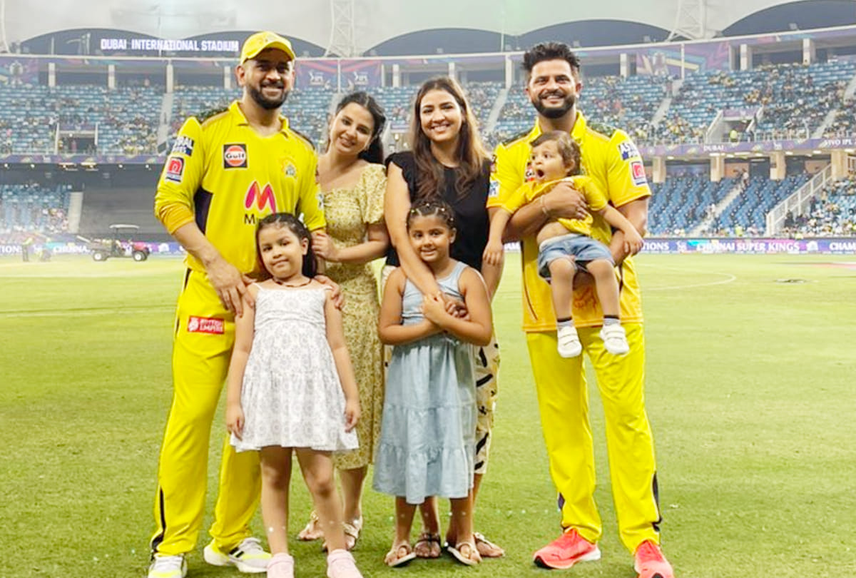 IPL Final Photos CSK Chennai Super Kings winning moments Photos Of IPL 2021; MS Dhoni Sakshi Ziva IPL final Suresh Raina Priyanka Uthappa | Ruturaj Gaikwad | CSK vs KKR final