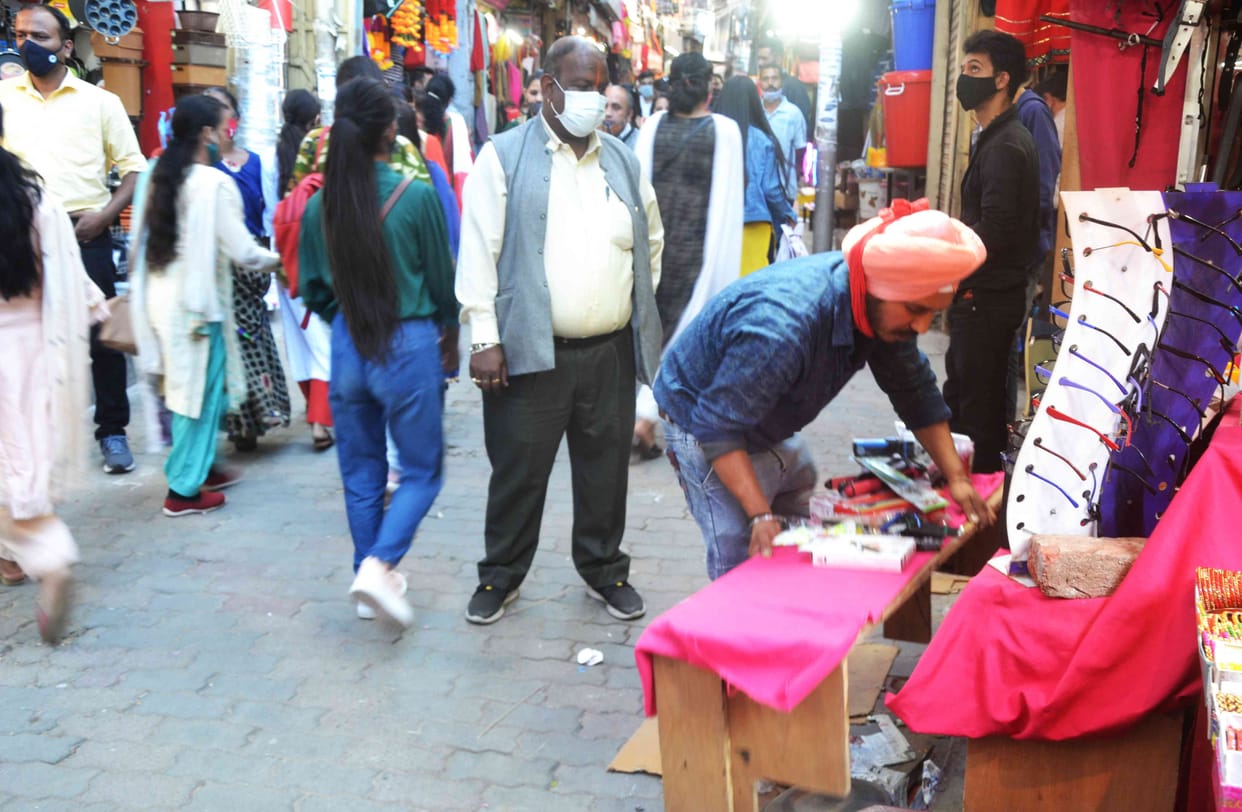 Municipal corporation removed encroachment from outside dozens of shops in the city