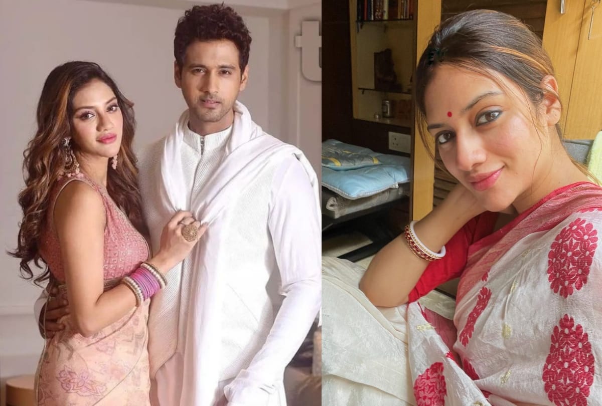 Nusrat Jahan is enjoying with Yash Dasgupta user said  be a little ashamed