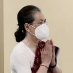 कांग्रेस कार्यसमिति की बैठक में सोनिया गांधी।