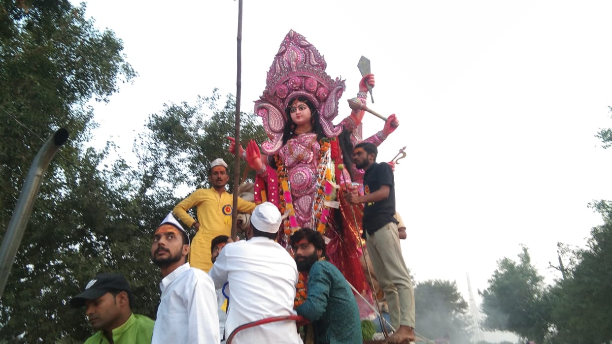 jaware immersion, navratra ritual