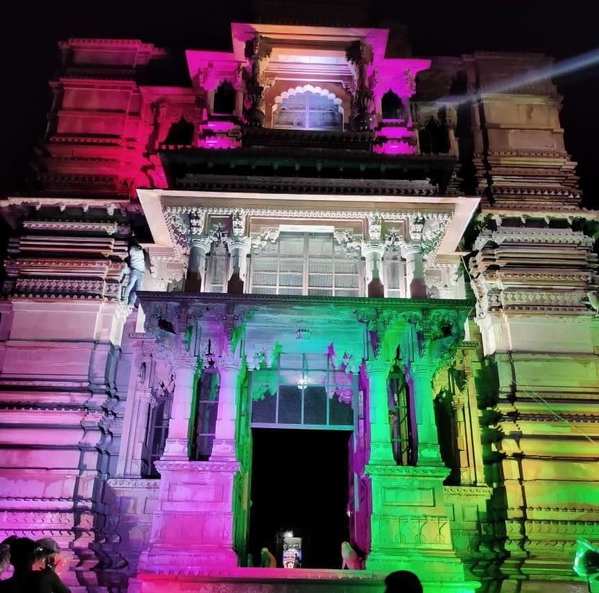 Mathura: Preserved Govind Dev Temple of Vrindavan bathed in tricolor light