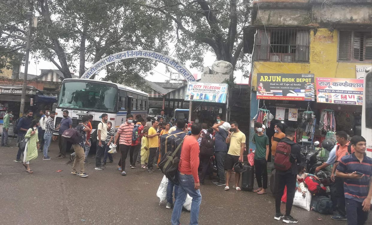 People had to wait for hours for buses