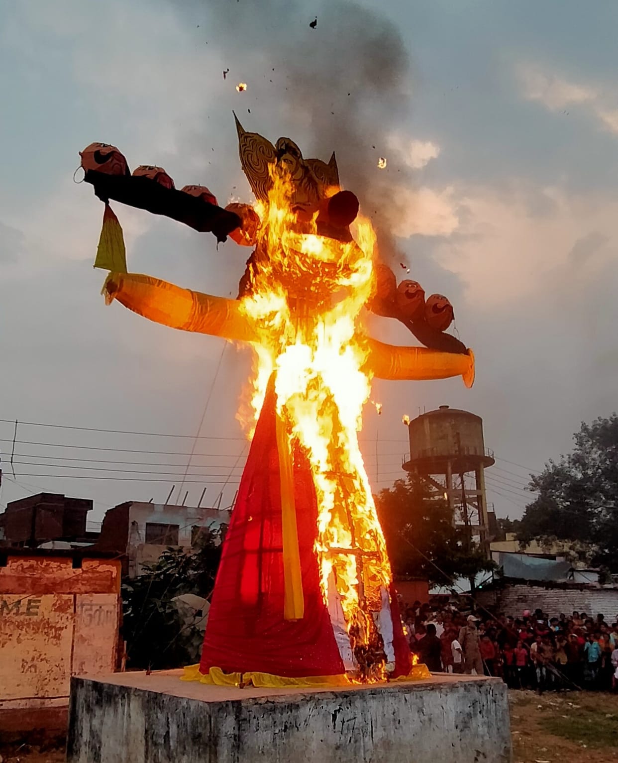 The destruction of Ravana of evil, the light of good spread all over