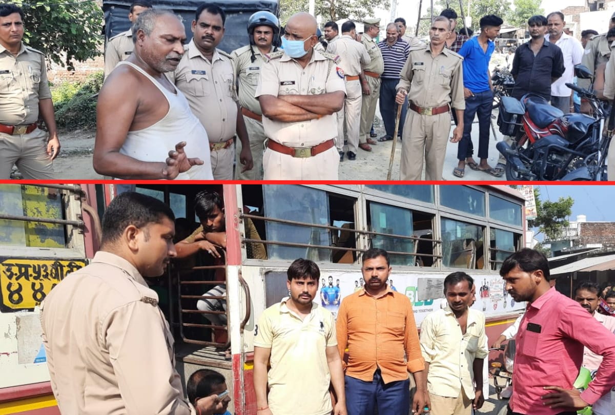 Angry people beat up conductor after girl getting off bus got hurt