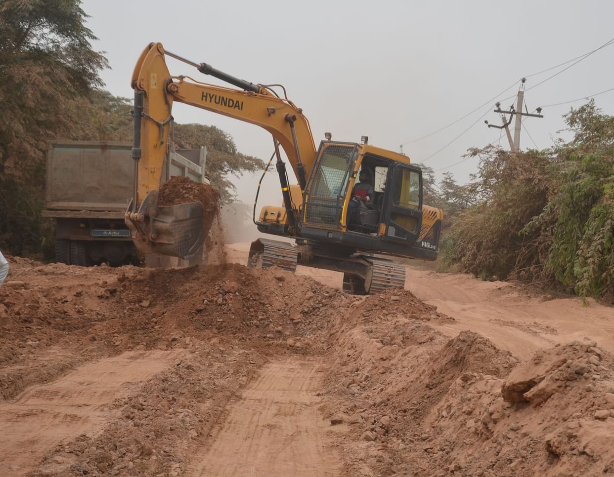 Construction work of Rawaldhi-Bhiwani link road started, after nine months vehicles will fill up
